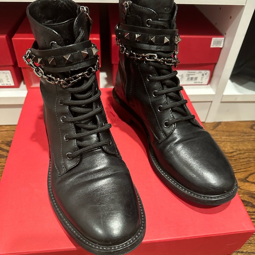 Valentino combat boots